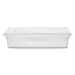 Rubbermaid Commercial Food/Tote Boxes, 8.5 gal, 26 x 18 x 6, Clear, Plastic