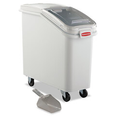 Rubbermaid Commercial ProSave Mobile Ingredient Bin, 20.57gal, 13 1/8w x 29 1/4d x 28h, White