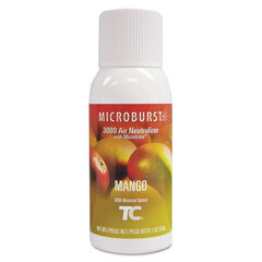 Rubbermaid Commercial Microburst 3000 Refill, Mango, 2 oz Aerosol Spray, 12/Carton