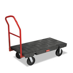 Rubbermaid Commercial Platform Truck, 2000-lb Cap., 24w x 48d x 7h, Black