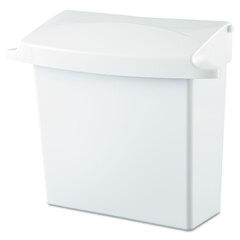 Rubbermaid Commercial Sanitary Napkin Receptacle with Rigid Liner, Plastic, White