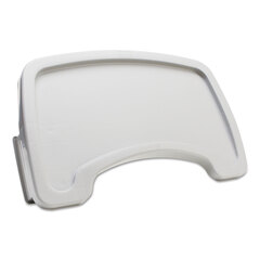 Rubbermaid Commercial Sturdy Chair Microban Youth Seat Tray, Plastic, Platinum