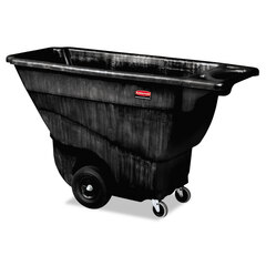 Rubbermaid Commercial Structural Foam Tilt Truck, 101 gal, 850 lb Capacity, Plastic, Black
