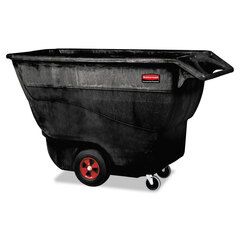 Rubbermaid Commercial Structural Foam Tilt Truck, 202 gal, 1,250 lb Capacity, Plastic, Black