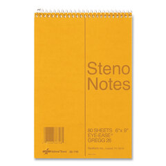 RED36746 - National® Brand Standard Spiral Steno Book
