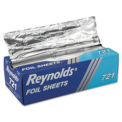 Reynolds Pop-Up Interfolded Aluminum Foil Sheets, 12 x 10 3/4, Silver, 500/Box