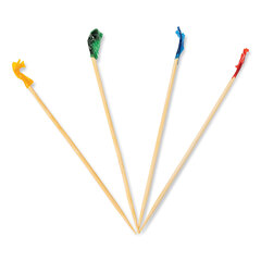 AmerCareRoyal Cellophane-Frill Wood Picks, Bamboo, 4