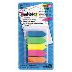 RTG32118 - Redi-Tag® SeeNotes® Transparent Film Arrow Flags with Clip-On Holder