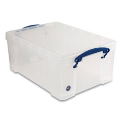 Really Useful Boxes Snap-Lid Storage Bin, 2.37 gal, 10.25