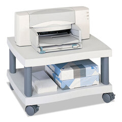 SAF1861GR - Safco® Wave Under Desk Printer Stand, 1-Shelf