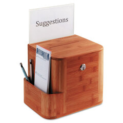 SAF4237CY - Safco® Bamboo Suggestion Boxes