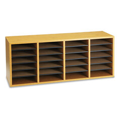 SAF9423MO - Safco® Adjustable Compartment Wood Literature Organizers