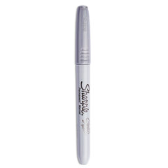 Sharpie Permanent Marker, Fine Tip, Metallic Silver, 36/Pack (2003899)
