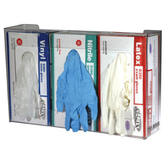 SANG0805 - Clear Plexiglas® Disposable Glove Dispenser, Three-Box