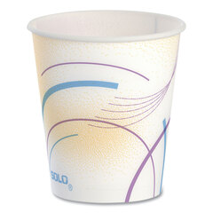 Dart Paper Water Cups, Cold, 5 oz, Meridian Design, Multicolored, 100/Sleeve, 25 Sleeves/Carton