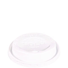 Solo The Gourmet Lid Hot Cup Lids for Trophy Plus, Fits 12 oz to 20 oz, White, 1,500/Carton