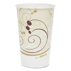 SCCRW16SYM - Solo Symphony Design Wax-Coated Paper Cold Cup