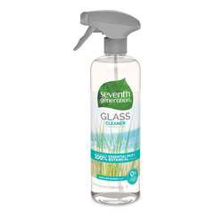 Seventh Generation Natural Glass and Surface Cleaner, Sparkling Seaside, 23 oz Trigger Spray Bottle, 8/Carton