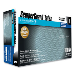 Sempermed USA Latex Powdered Gloves, Cream, Large, 100/Box