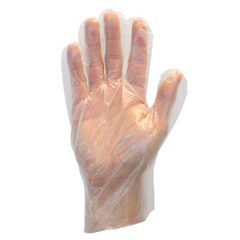 SFZGDPE-LG-4-500 - Safety Zone - High Density Polyethylene Disposable Gloves - Large. 2,000 Gloves