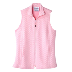 SLVSV165-SV14-S - Silverts - Senior Womens Adaptive Mag Zip Track Suit Vest Pink