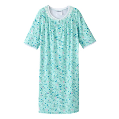 SLVSV26280-GOTX-M - Silverts - Adaptive Hospital Gowns Nursing Home & Home Care Geo Texture