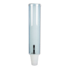 San Jamar Large Pull-Type Water Cup Dispenser, Translucent Blue