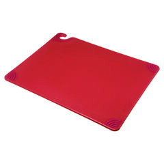 CFS BRANDS Saf-T-Grip Cutting Board, Plastic, 24 x 18, x 0.5, Red