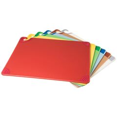 CFS BRANDS Saf-T-Grip Cutting Board, Assorted Colors, 24 x 18 x 0.5, 6/Pack