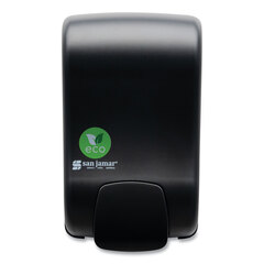 CFS BRANDS ecoLogic Rely Manual Foam Soap and Sanitizer Dispenser, 900 mL, 5,5 x 4,5 x 9.25, Black