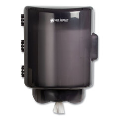 San Jamar Adjustable Center Pull Towel Dispenser, 10.75 x 10.25 x 13.25, Black Pearl