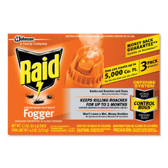 SC Johnson Professional Concentrated Deep Reach Fogger, 1.5 oz Aerosol Spray, 3/Pack, 12 Packs/Carton