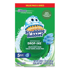 SC Johnson Professional Drop-Ins Toilet Cleaning Tablets, 1.41 oz Tablets, 5/Pack