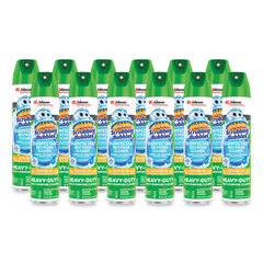 SC Johnson Professional Disinfectant Restroom Cleaner II, Rain Shower Scent, 25 oz Aerosol Spray, 12/Carton