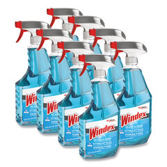 SC Johnson Professional Windex&reg; Ammonia-D&reg; Glass Cleaner, Fresh, 32 oz Spray Bottle, 8/Carton