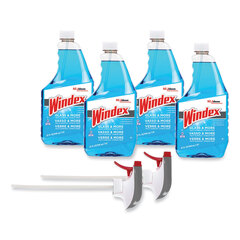SC Johnson Professional Original Glass Cleaner, Fresh Scent, 32 oz Spray Bottle, 4/Carton