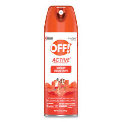SC Johnson Professional ACTIVE Insect Repellent, 6 oz Aerosol Spray, 12/Carton