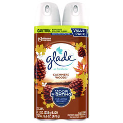 SC Johnson Professional Air Freshener, Cashmere Woods Scent, 8.3 oz Aerosol Can, 2/Pack