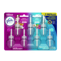 SC Johnson Professional Plugins Scented Oil Refill, Aqua Waves/Vanilla Passionfruit, 0.67 oz, 7/Pack