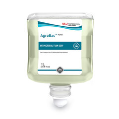 SC Johnson Professional AgroBac Pure Foam Wash Manual Cartridge, Unscented, 1 L Refill, 6/Carton