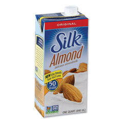 Silk Almond Milk, Original, 32 oz Aseptic Box