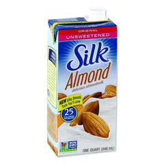 Whitewave Foods Almond Milk, Unsweetened Original, 32 oz Aseptic Box