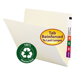 SMD24160 - Smead® 100% Recycled Manila End Tab Folders