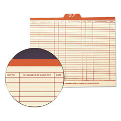 SMD51910 - Smead® Manila Top Tab Charge-Out Record Guides