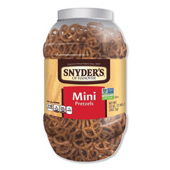 SNYDER'S Mini Pretzels, Classic, 32 oz Barrel