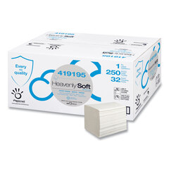 Sofidel America Heavenly Soft Multi-Fold Towel, Special, 1-Ply, 4.1 x 5.1, White, 250/Pack, 32 Packs/Carton