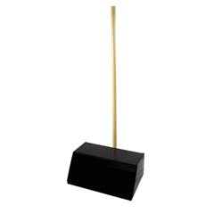 SPS69X12 - Impact - Metal Dust Pick-Up Pan with Straight Wood Handle