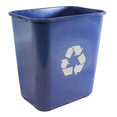 SPS7702-11R - Impact - Plastic Soft-Sided Wastebasket with Recycle Logo