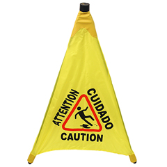 SPS9182 - Impact - Pop Up Safety Cone, CAUTION WET FLOOR, English/Spanish