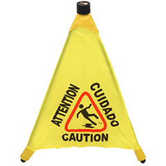 SPS9183 - Impact - Pop Up Safety Cone, CAUTION WET FLOOR, English/Spanish